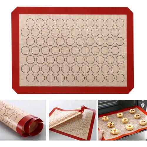 Macaron Non-Stick Silicone Baking Mat Cookie Pad Rolling Dough Mat Baking Gadget Cake Bakeware Pastry Tools For Kitchen Tools
