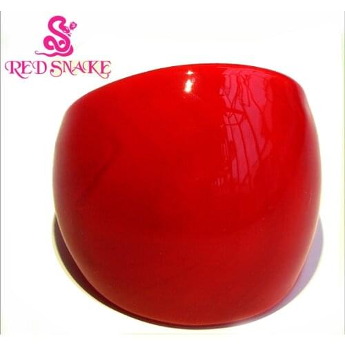 RED SNAKE Fashion Ring Handmade Pure Red Murano Glass Rings