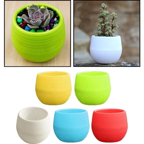 Small Plant Pots Colorful Flower Pots with Drainage Hole for Cactus, Succulent