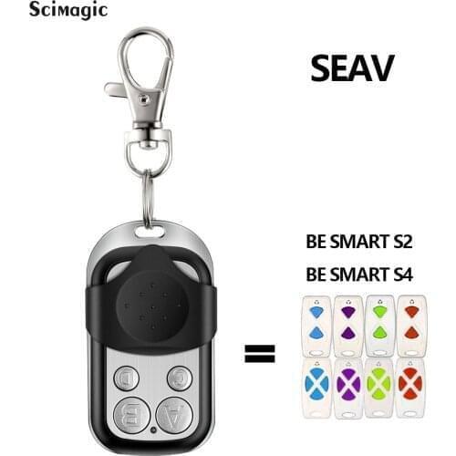 SEAV 433.92MHz Fixed Code Door Command Remote Control For SEAV BE SMART S4 S2 Garage Opener Keychain