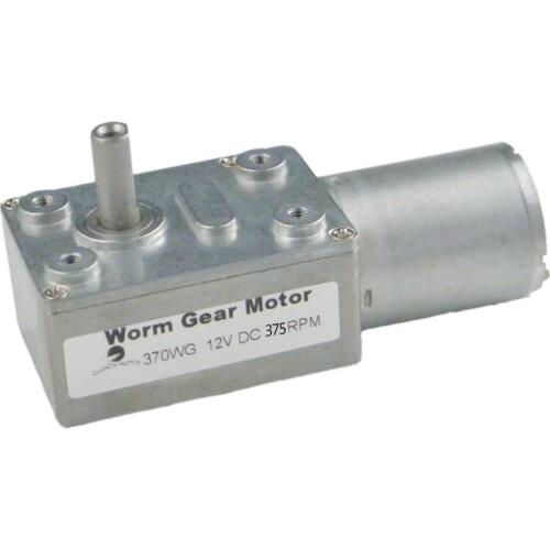 CHANCS 370WG 12V DC 375RPM DC Worm Gear Motor Inversion Reducer High Quality High Torque Reducer