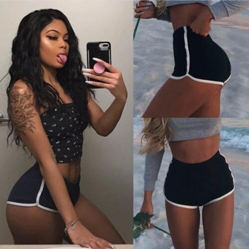 Sexy Sports Casual Short Women High Waist Slim Bodycon Fitness Gym Workout Jogging Running Fashion Shorts Streetwear