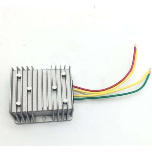 Silver Car Adapter DC 8-40V To 12V 6A 72W Power Converter Regulator