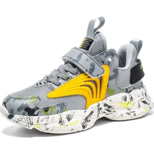 Sport Kids Sneakers Boys Casual Shoes For Girls Sneakers Children Shoes Hook&Loop Breathable Mesh Running Footwear Fashion 2021