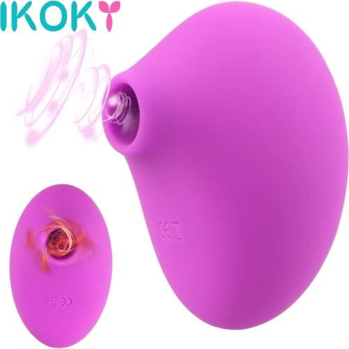 IKOKY 10 Frequency Vacuum Suction Vibrator Sucker Vibrator For Clitoris Female Masturbator Nipples Breast Massage