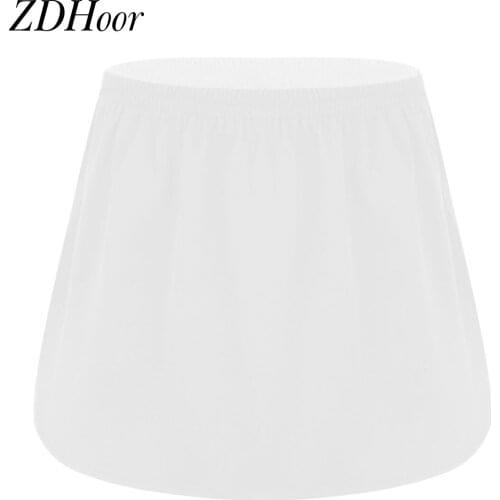 Women Petticoat Chiffon Half Slip Skirts Short Front Long Back Underskirts Line Flared Fake Hem Skirt Femme Petticoat Underskirt