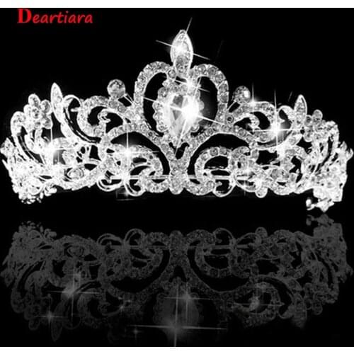 Women Wedding Bridal Tiaras Princess Austrian Crystal Prom Hair Crown