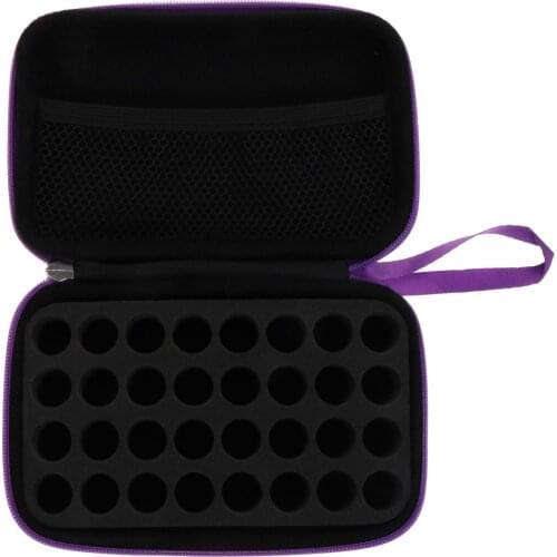 1pc 32 Grids Essential Oil Holder Bag Portable Essential Oil Bottle Storage Case
