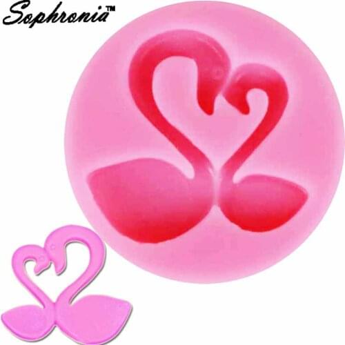 Sophronia Swans 1pcs UV Resin Silicone Mold for decorative-craft Jewelry Flower Dried Epoxy Resin m782
