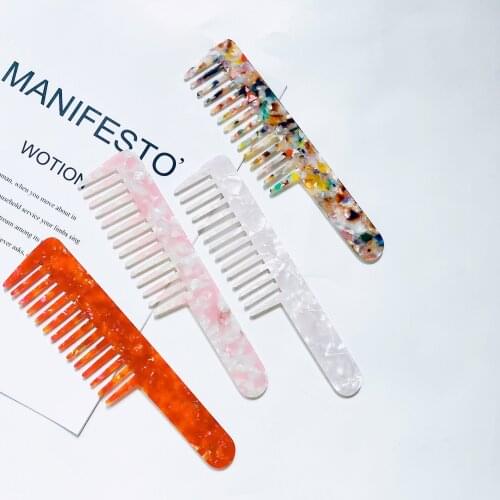 1PCs Korean Acetate Hair Combs Hairdressing Massage Comb Large Hair Brush For Women Girls Comfortable