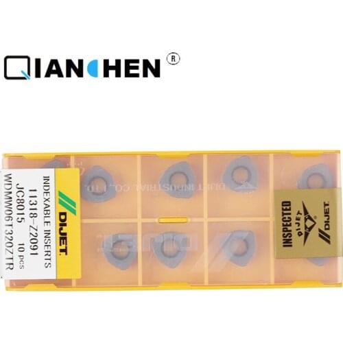 10PCS DIJET WDMW06T320ZTR JC8015 WDMW050316ZTR JC8015 WDMW080520ZTR JC8015 WOMW04T215ZER JC5118 CNC inserts made in Japan