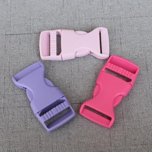 10 Pcs/Lot 20mm/25mm Colourful Plastic Release Buckle Strap For Bag Dog Collar Necklace Bracelet Paracord Sewing Accessory