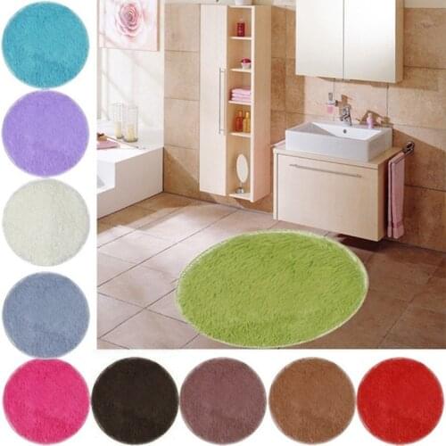 40*40cm Thickened Circular Carpet Mats Dining Room Bedroom Carpet Floor Mat Living Room Area Rugs Blanket Super Home Decor