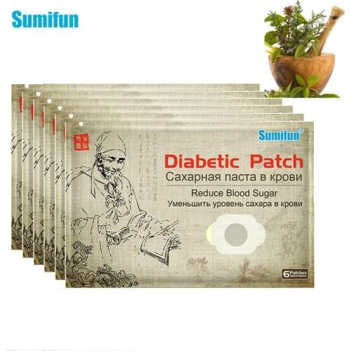 60pcs/10bags Sumifun Diabetic Patch Lowering Stabilizes Blood Glucose Sugar Balance Chinese Natural Herbs Medical Plaster K04701