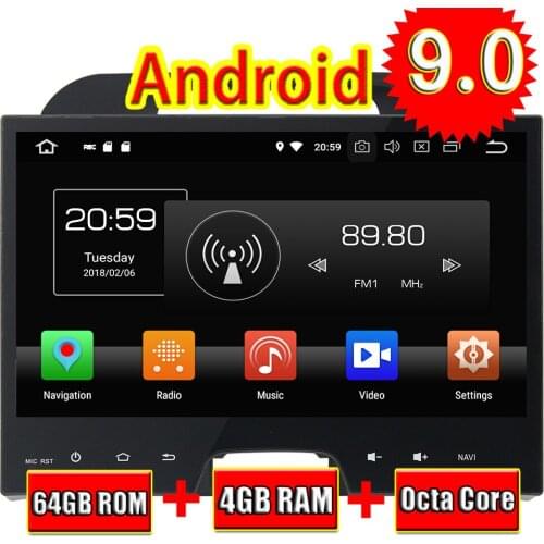 TOPNAVI Octa Core Android 9.0 Car GPS Navigation For Kia SPORTAGE 2010 2011 2012 Car Multimedia Audio Radio Stereo In Dash