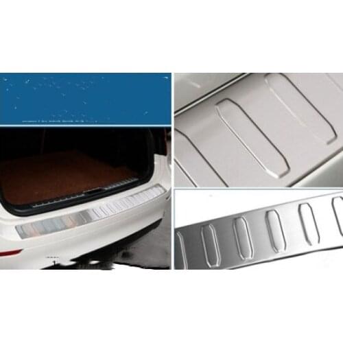 Car styling stainless steel rear bumper protector rear trunk cover trim for BMW X6 2009 2010 2011 2012 2013 2014