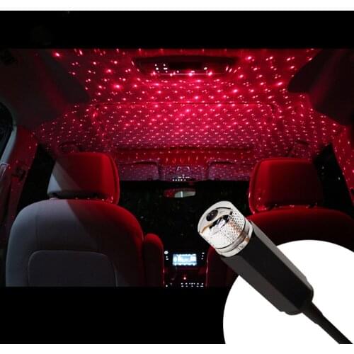 Night Lights Car Roof Star Interior decorative USB LED Laser projector With Clouds Starry sky Lighting effects mini Creative