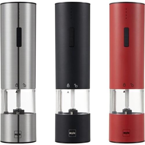 Kitchen Stainless Steel Electric Automatic Salt Pepper Mill Set Adjustable Grinding Tool Cooking Accessories Fast Shipping New