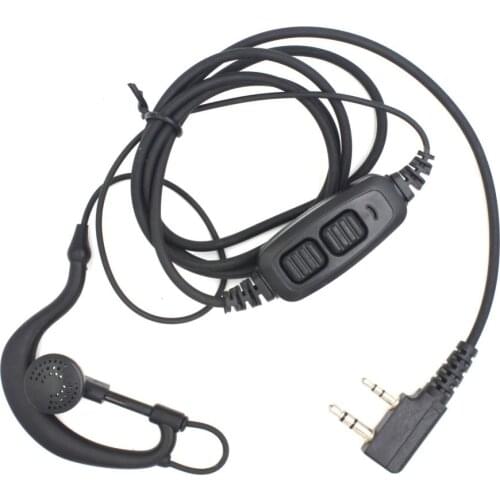 Baofeng Headset Earpiece Dual PTT with Microphone for UV-82 UV 82 UV82L UV-89 Two Way Radio