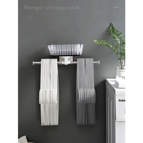 Creative household items, daily necessities, space-saving balcony hanger storage artifact