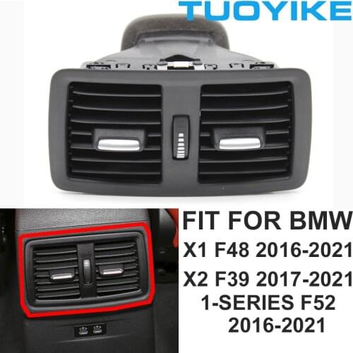 Rear Fresh AC Air Conditioner Vent Grille Panel Cover Full Set Assembly Replacement For BMW X1 F48 X2 F39 1-Series F52 2016-21