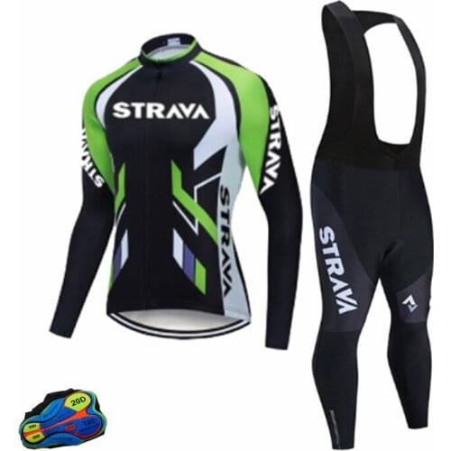 Hot Sale Cycling Jersey Sets Permeability And Quick Drying Breathable Mens Long Sleeve Bike Clothes Outdoor Sports Wear Suits