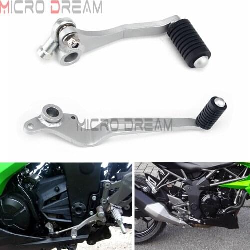 Motorcycle Iron Lever Gear Shift Shifter Foot Brake Pedals For Kawasaki Ninja 250R 300 EX250R Z 250 300 Z250 Z300 2008-2018