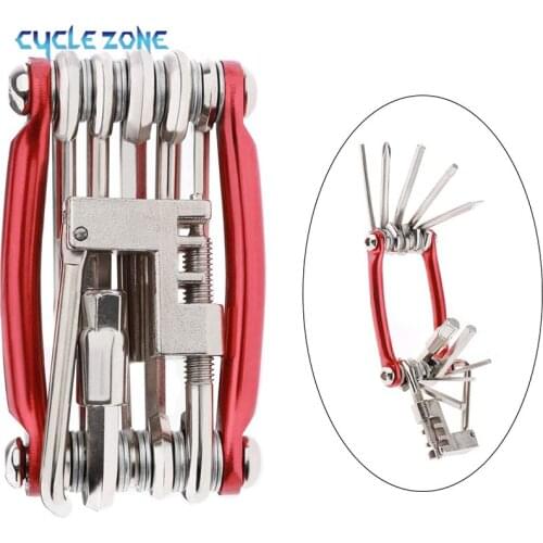 Bike Multi Tool Bicycle Repair Tool Kit 11 in 1 Multi-Function Cycling Maintenance Tools Wrench Set Mountain Road Riding Safety