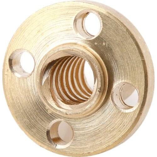 2021 New 8mm Type T Start Lead Screw Nut Brass for c.c 3D Printer Parts Printer Z Axis