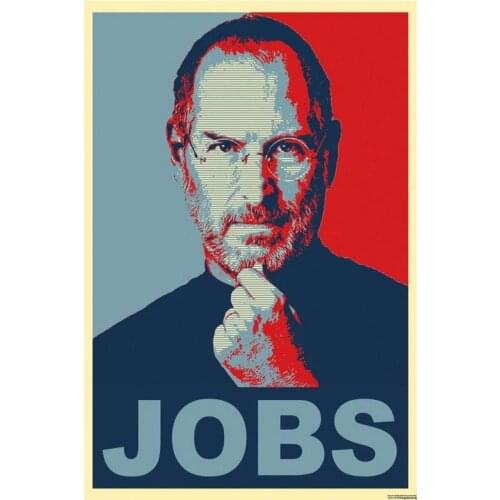 Novelty Print Your Own Picture On Room Wall Steve Jobs Great People Poster Canvas Silk By 27x40cm