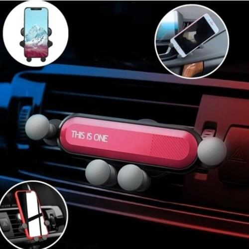 Gravity sensing mobile phone stand on board creative pneumatic shockproof ventilation air outlet universal support