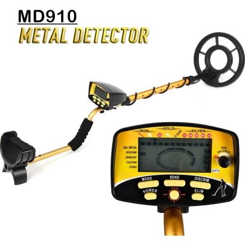 MD910 Professional Portable Underground Metal Detector Handheld Treasure Hunter Gold Digger Finder LCD Display