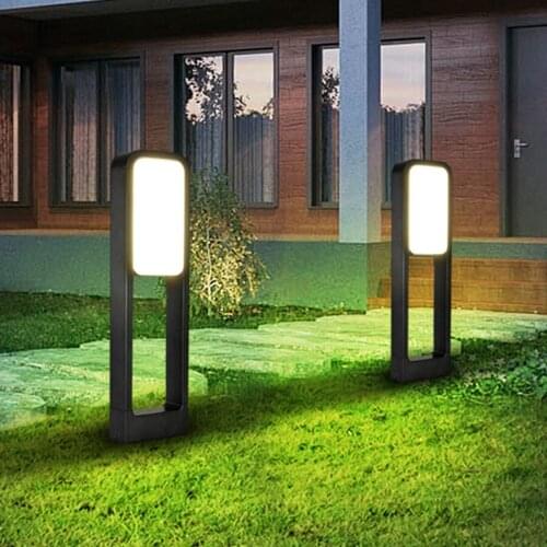 Thrisdar 50/70CM Acrylic Outdoor Garden Pathway Light 20W Landscape Villa Lawn Pillar Light Villa Courtyard Gate Bollards Light