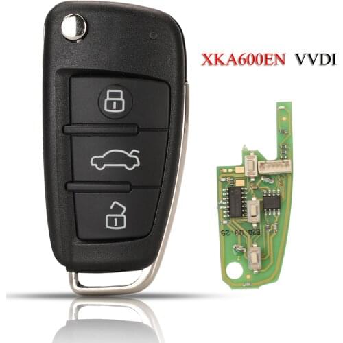 Kutery XKA600EN VVDI Remote Smart Car Key For Audi A6L Q7 For VVDI VVDI2 3Buttons Xhorse Series Universal Remote Control