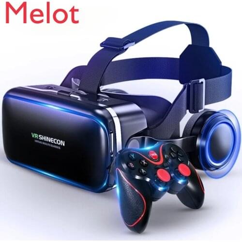 High-End Luxury VR Glasses 3D Stereo Cell Phone Glasses Storm 3D Head-Mounted Home Theater with Handle