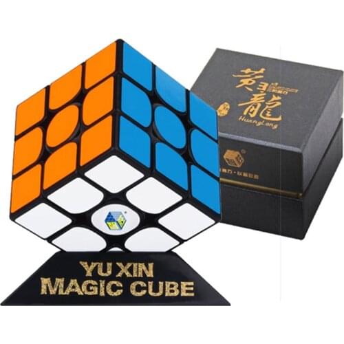 Yuxin 3x3 Magnetic Cube Huanglong 3x3x3 Magic Cube 3Layers Speed Cube Professional Puzzle Toys For Children Kids Gift Toy
