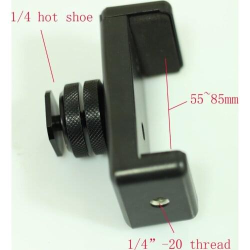 Camera battary clip with standard 1/4" hot shoe fr camera housing accessories