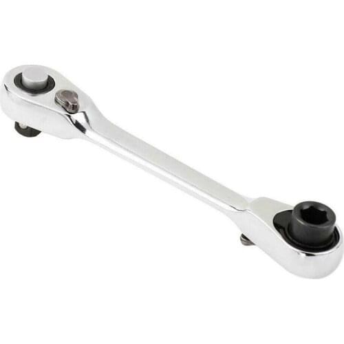 1 Pcs Ratchet Socket Wrench W/ 72-Tooth 1/4 Inch Square /Hex Head Narrow Slot Screwdriver Bits Wrench Hand Tools