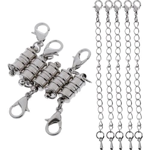 10pcs Magnetic Clasp DIY Bracelet Necklace Lobster Clasp ChainJewelry Making