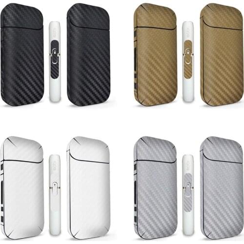 2pcs/lot carbon fiber design For IQOS Skin for IQOS Electronic Cigarette Universal Sticker IQOS 2.4 plus