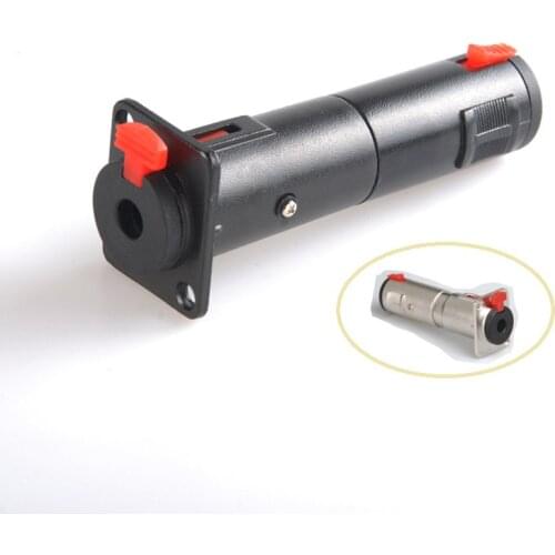 20pcs/lot 6.35mm Stereo Female Locking Socket To 1/4" XLR Male Female Plug Adapter