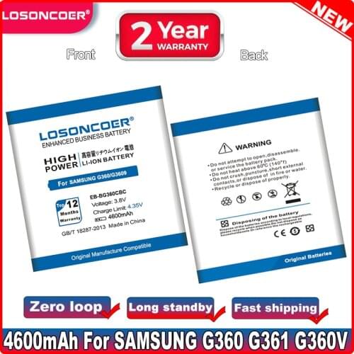 LOSONCOER 4200mAh EB-BG360CBC for Samsung Galaxy Core Prime Battery G360 G3608 G3606 G3609 G360 Galaxy J2 Win 2 Duos TV G360BT