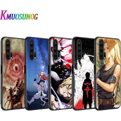 Anime FullMetal Alchemist for Huawei Honor 9S 9A 9C 30 20 10i 9X Lite 8X 20 10 10i 9 Lite 8C 8A 7C 7A Pro Black Phone Case