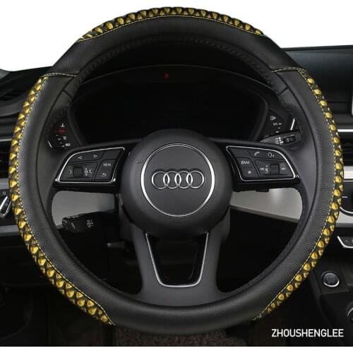 ZHOUSHENGLEE Microfiber Leather Car Steering Wheel Cover For Suzuki Vitara Swift Jimny SX4 S Cross Dzire Celerio Ertiga APV