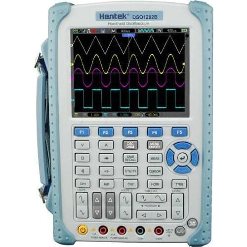 Hantek DSO1202B 2 Channels Digital Oscilloscope 200Mhz Bandwidth Handeld USB Osciloscopio DMM Multimeter 1GSa/s Sample Rate