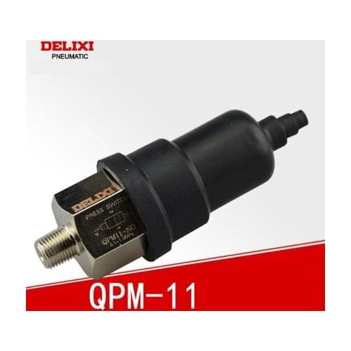 DELIXI QPM11-NC / QPM11-NO G1/8 G1/4 Pressure Switch 0.1-1MPA / Adjustable Air Diaphragm Mechanical Simple Automatic Controller