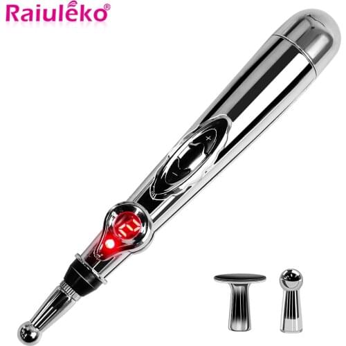 Electronic Acupuncture Pen Meridian Energy Pen Electric TENS Meridians Laser Therapy Heal Pulse Massage Pen Relief Pain Tools