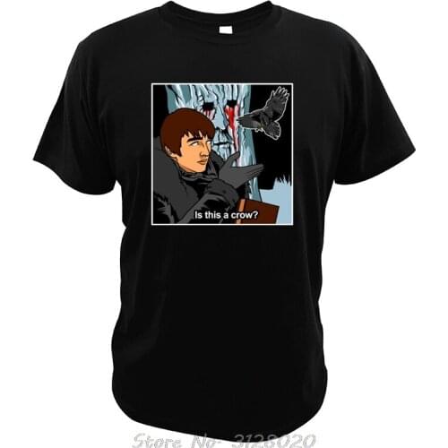 Three Eyed Raven T Shirt Brandon Stark Is This A Crow Prophecy Character tshirt Men Cotton Tees T-shirt