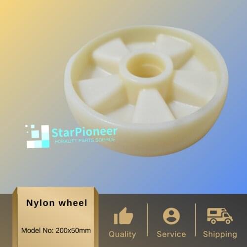 Hydraulic pallet truck wheels hand pallet truck wheel 200x50 mm White Nylon