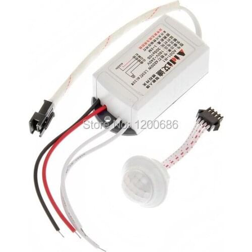 220V IR Infrared Module Sensing Microwave Radar Body Sensor Switch wire harness